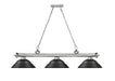 Billiard Z-Lite 2306-3BN-SMB Brushed Nickel Cordon 3 Light Billiard Z-Lite