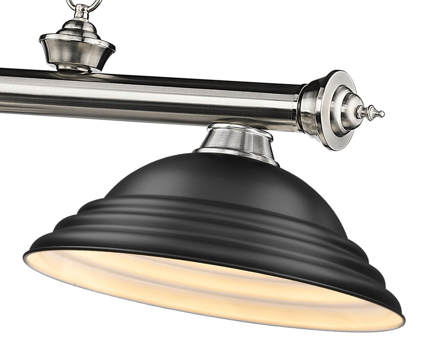 Billiard Z-Lite 2306-3BN-SMB Brushed Nickel Cordon 3 Light Billiard Z-Lite