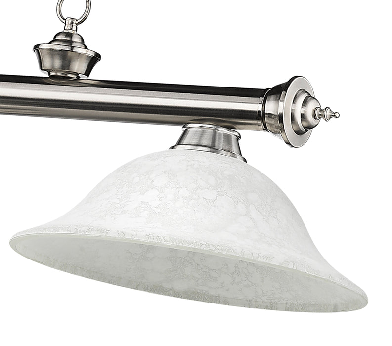 Billiard Z-Lite 2306-3BN-WM16 Brushed Nickel Cordon 3 Light Billiard Z-Lite