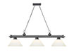 Billiard Z-Lite 2306-3BP-AMO14 Bronze Plate Cordon 3 Light Billiard Z-Lite