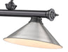Billiard Z-Lite 2306-3BP-BN15 Bronze Plate Cordon 3 Light Billiard Z-Lite