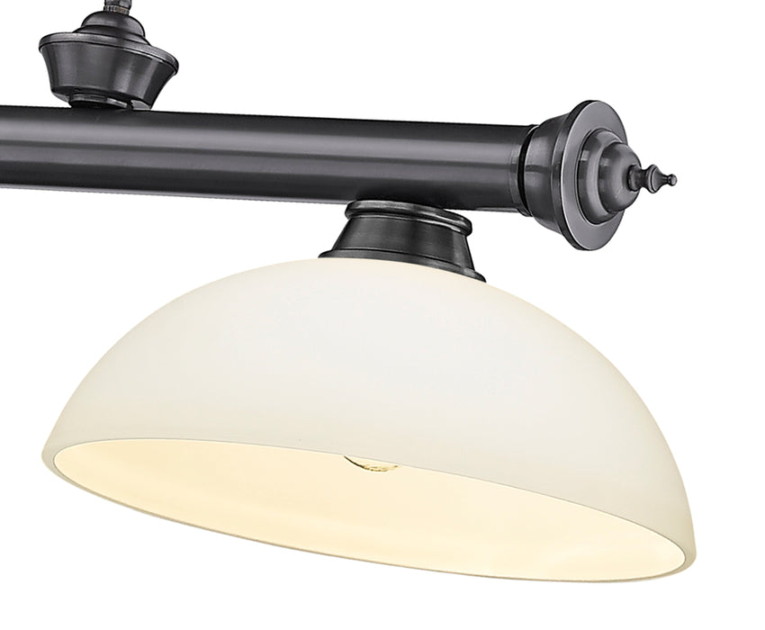 Billiard Z-Lite 2306-3BP-DMO14 Bronze Plate Cordon 3 Light Billiard Z-Lite