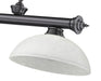 Billiard Z-Lite 2306-3BP-DWL14 Bronze Plate Cordon 3 Light Billiard Z-Lite