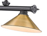 Billiard Z-Lite 2306-3BP-RB15 Bronze Plate Cordon 3 Light Billiard Z-Lite