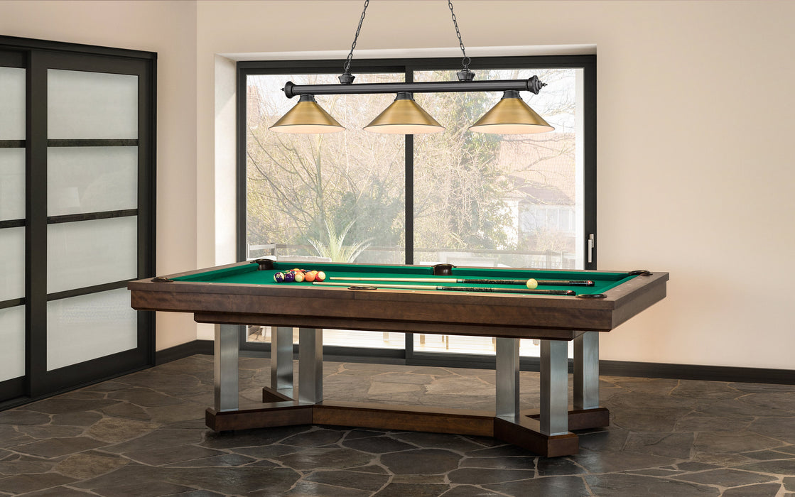Billiard Z-Lite 2306-3BP-RB15 Bronze Plate Cordon 3 Light Billiard Z-Lite