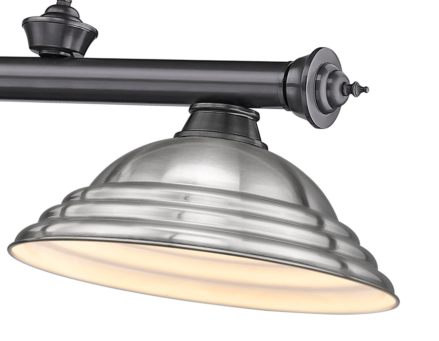Billiard Z-Lite 2306-3BP-SBN Bronze Plate Cordon 3 Light Billiard Z-Lite