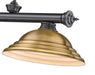 Billiard Z-Lite 2306-3BP-SRB Bronze Plate Cordon 3 Light Billiard Z-Lite