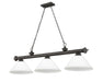 Billiard Z-Lite 2306-3BRZ-AMO14 Bronze Cordon 3 Light Billiard Z-Lite