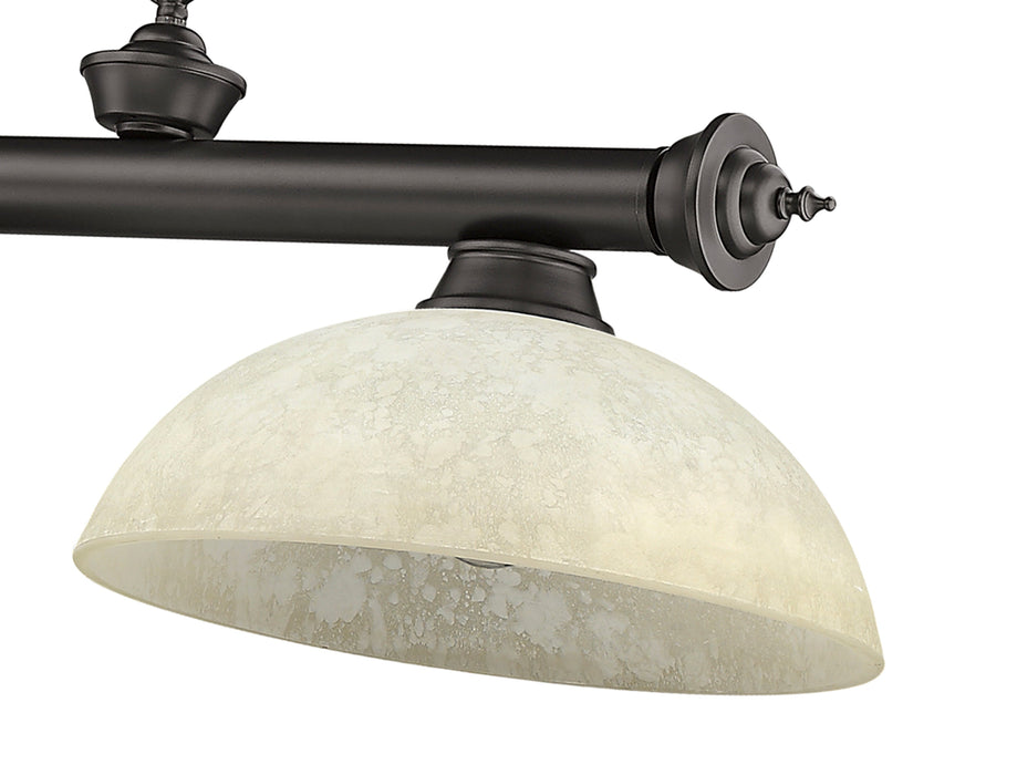 Billiard Z-Lite 2306-3BRZ-DGM14 Bronze Cordon 3 Light Billiard Z-Lite