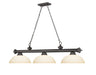 Billiard Z-Lite 2306-3BRZ-DMO14 Bronze Cordon 3 Light Billiard Z-Lite