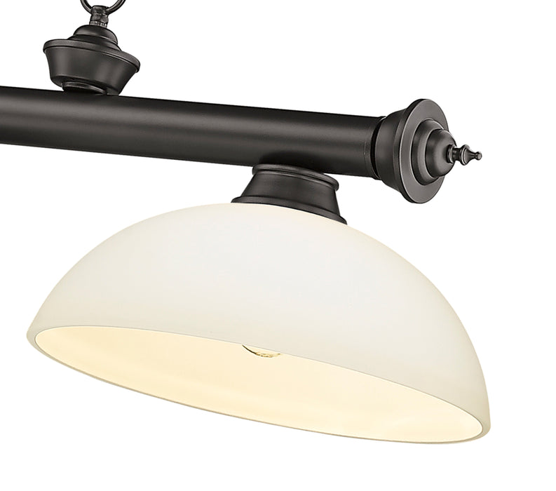 Billiard Z-Lite 2306-3BRZ-DMO14 Bronze Cordon 3 Light Billiard Z-Lite