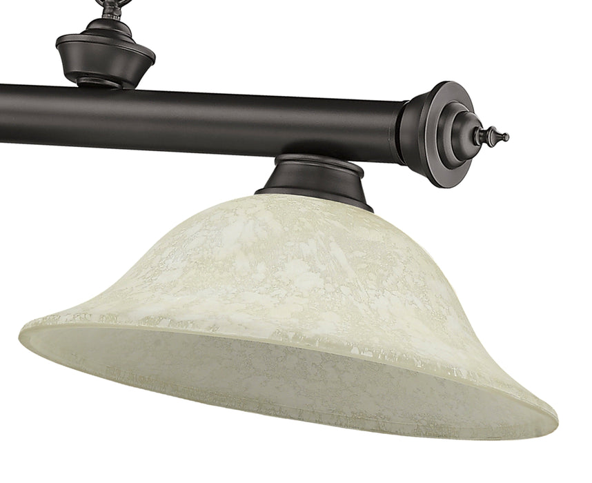 Billiard Z-Lite 2306-3BRZ-GM16 Bronze Cordon 3 Light Billiard Z-Lite