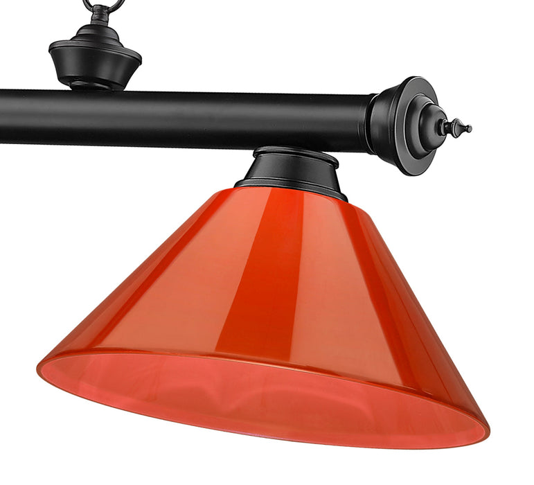 Billiard Z-Lite 2306-3BRZ-PRD Bronze Cordon 3 Light Billiard Z-Lite