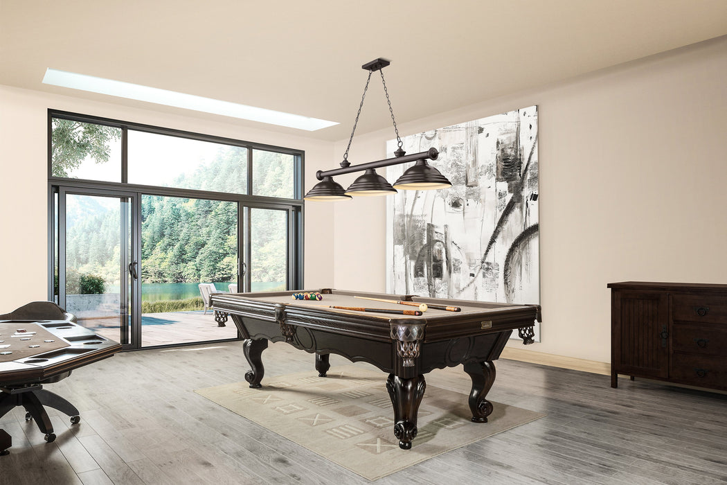 Billiard Z-Lite 2306-3BRZ-SBRZ Bronze Cordon 3 Light Billiard Z-Lite