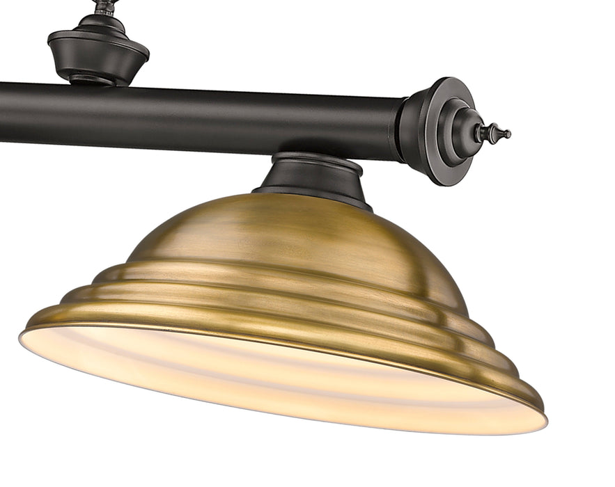 Billiard Z-Lite 2306-3BRZ-SRB Bronze Cordon 3 Light Billiard Z-Lite