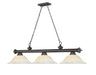 Billiard Z-Lite 2306-3BRZ-WM16 Bronze Cordon 3 Light Billiard Z-Lite