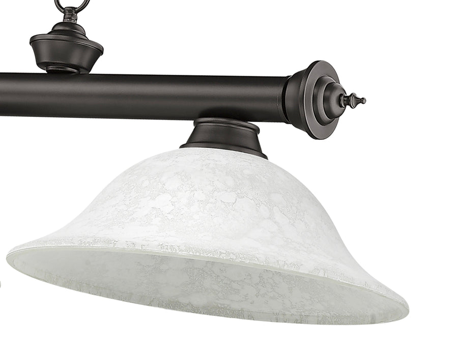 Billiard Z-Lite 2306-3BRZ-WM16 Bronze Cordon 3 Light Billiard Z-Lite