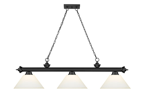 Billiard Z-Lite 2306-3MB-AMO14 Matte Black Cordon 3 Light Billiard Z-Lite