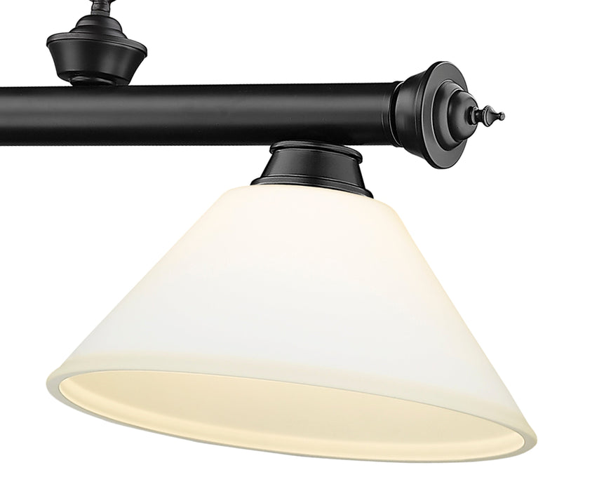 Billiard Z-Lite 2306-3MB-AMO14 Matte Black Cordon 3 Light Billiard Z-Lite