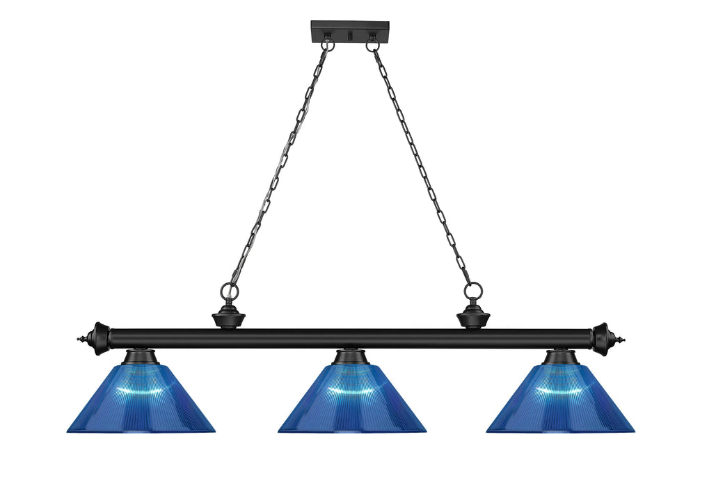 Billiard Z-Lite 2306-3MB-ARDB Matte Black Cordon 3 Light Billiard Z-Lite