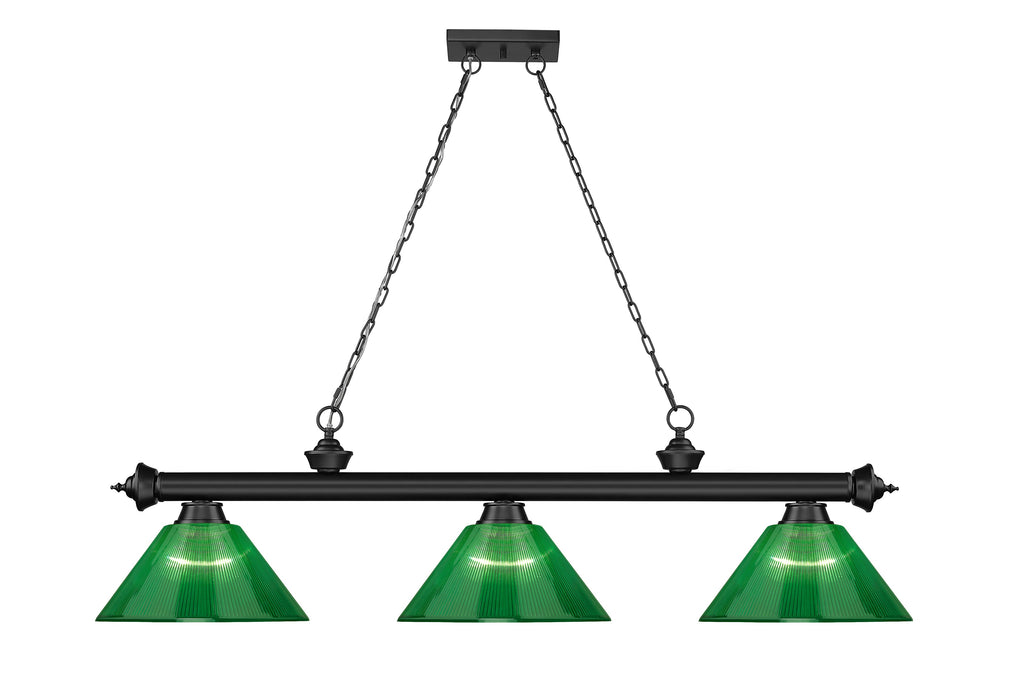 Billiard Z-Lite 2306-3MB-ARG Matte Black Cordon 3 Light Billiard Z-Lite