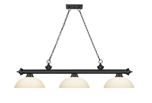 Billiard Z-Lite 2306-3MB-DMO14 Matte Black Cordon 3 Light Billiard Z-Lite