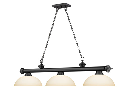 Billiard Z-Lite 2306-3MB-DMO14 Matte Black Cordon 3 Light Billiard Z-Lite