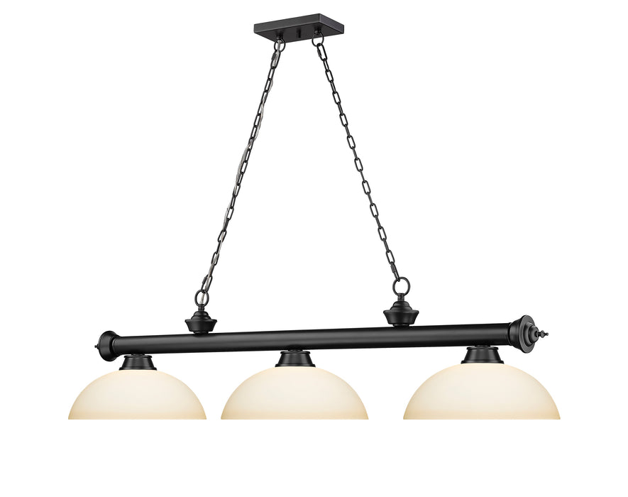 Billiard Z-Lite 2306-3MB-DMO14 Matte Black Cordon 3 Light Billiard Z-Lite