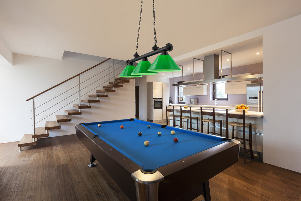 Billiard Z-Lite 2306-3MB-PGR Matte Black Cordon 3 Light Billiard Z-Lite