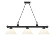 Billiard Z-Lite 2306-3MB-PWH Matte Black Cordon 3 Light Billiard Z-Lite