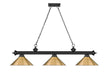 Billiard Z-Lite 2306-3MB-RB15 Matte Black Cordon 3 Light Billiard Z-Lite