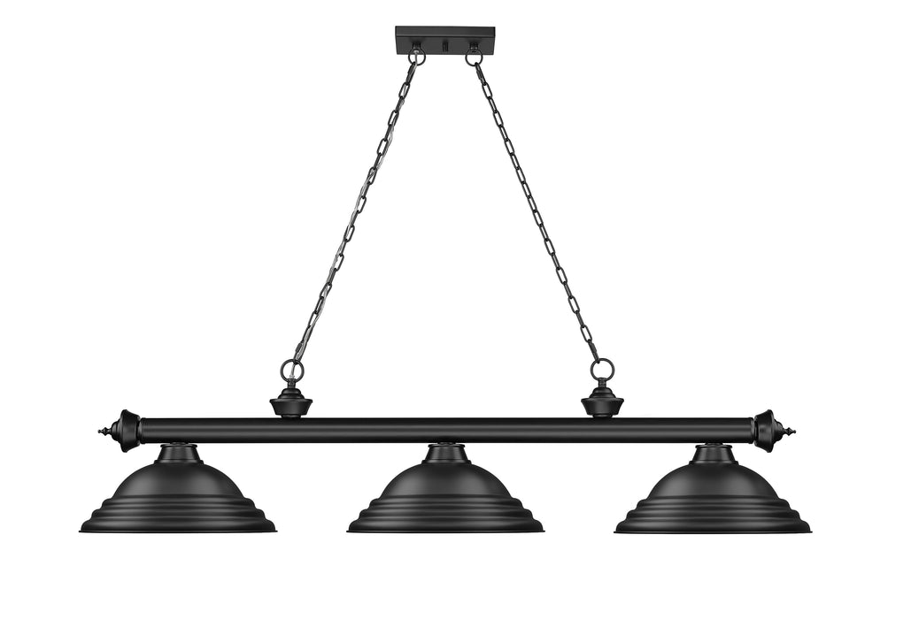 Billiard Z-Lite 2306-3MB-SMB Matte Black Cordon 3 Light Billiard Z-Lite