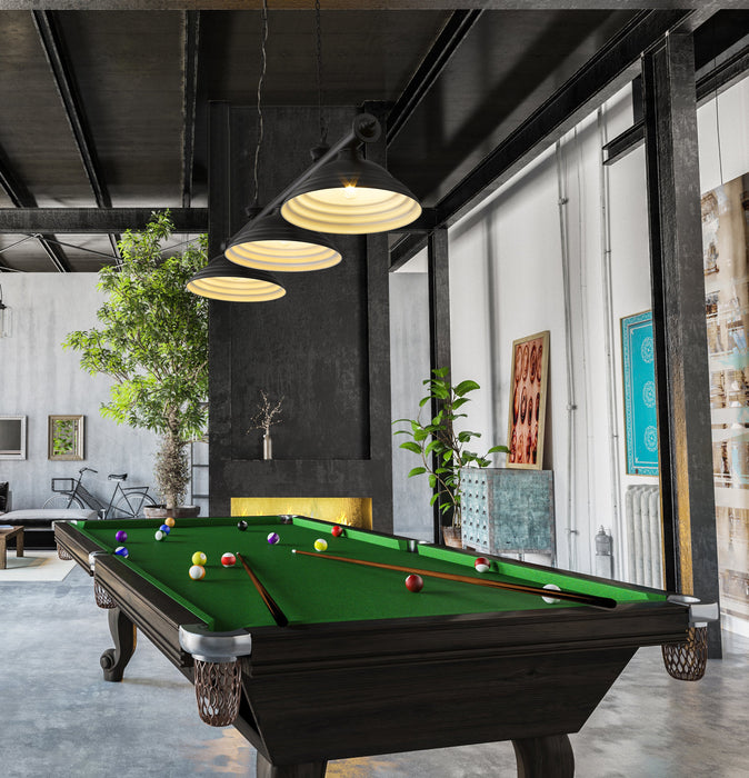 Billiard Z-Lite 2306-3MB-SMB Matte Black Cordon 3 Light Billiard Z-Lite