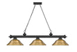 Billiard Z-Lite 2306-3MB-SRB Matte Black Cordon 3 Light Billiard Z-Lite