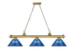 Billiard Z-Lite 2306-3RB-ARDB Rubbed Brass Cordon 3 Light Billiard Z-Lite