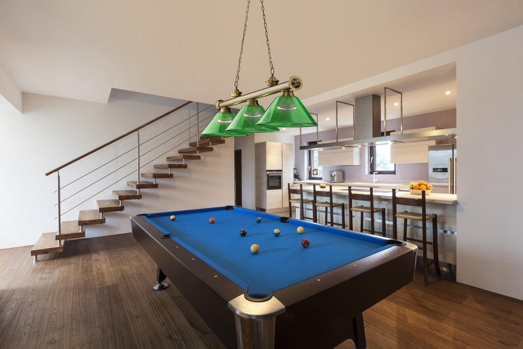 Billiard Z-Lite 2306-3RB-ARG Rubbed Brass Cordon 3 Light Billiard Z-Lite