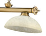 Billiard Z-Lite 2306-3RB-DGM14 Rubbed Brass Cordon 3 Light Billiard Z-Lite