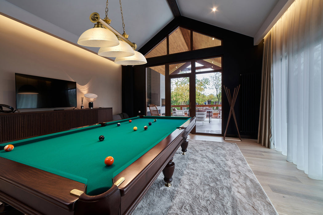 Billiard Z-Lite 2306-3RB-DWL14 Rubbed Brass Cordon 3 Light Billiard Z-Lite