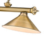 Billiard Z-Lite 2306-3RB-RB15 Rubbed Brass Cordon 3 Light Billiard Z-Lite