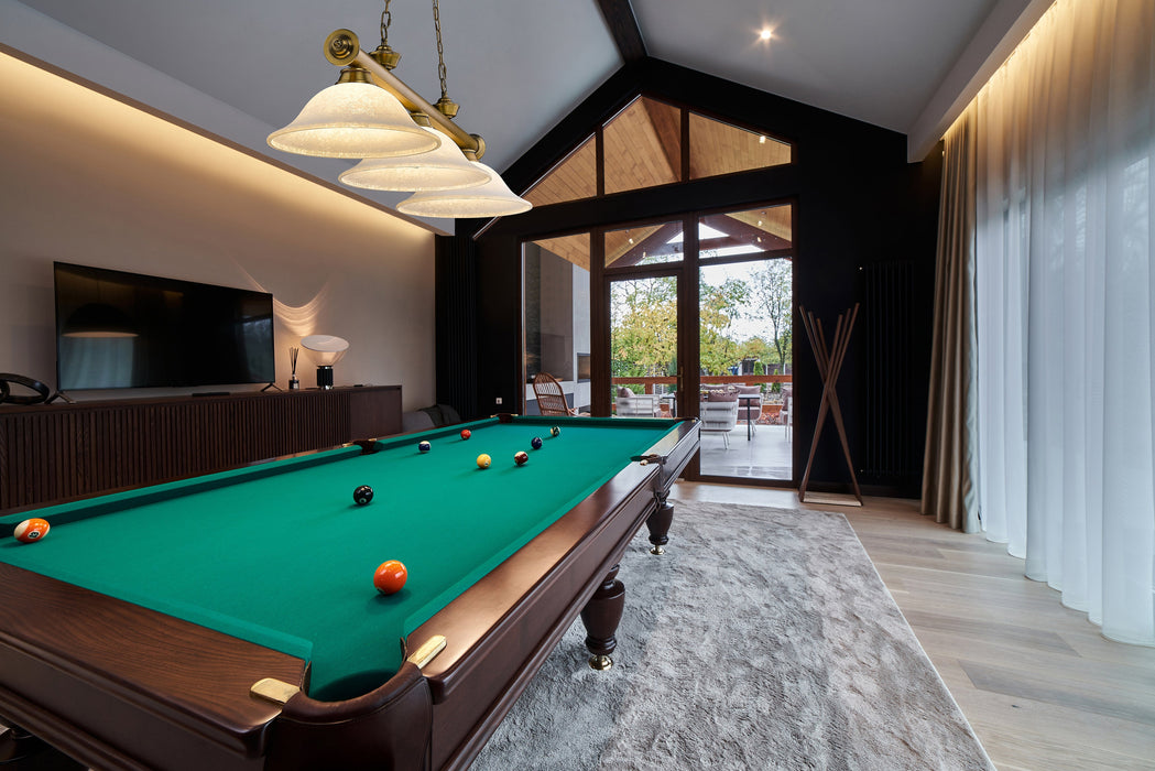 Billiard Z-Lite 2306-3RB-WM16 Rubbed Brass Cordon 3 Light Billiard Z-Lite