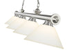 Billiard Z-Lite 2306-4BN-AMO14 Brushed Nickel Cordon 4 Light Billiard Z-Lite