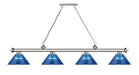 Billiard Z-Lite 2306-4BN-ARDB Brushed Nickel Cordon 4 Light Billiard Z-Lite