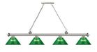 Billiard Z-Lite 2306-4BN-ARG Brushed Nickel Cordon 4 Light Billiard Z-Lite