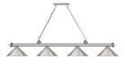 Billiard Z-Lite 2306-4BN-BN15 Brushed Nickel Cordon 4 Light Billiard Z-Lite