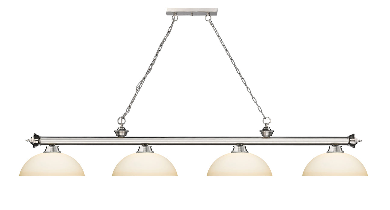 Billiard Z-Lite 2306-4BN-DMO14 Brushed Nickel Cordon 4 Light Billiard Z-Lite