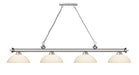 Billiard Z-Lite 2306-4BN-DMO14 Brushed Nickel Cordon 4 Light Billiard Z-Lite