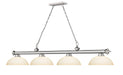 Billiard Z-Lite 2306-4BN-DMO14 Brushed Nickel Cordon 4 Light Billiard Z-Lite