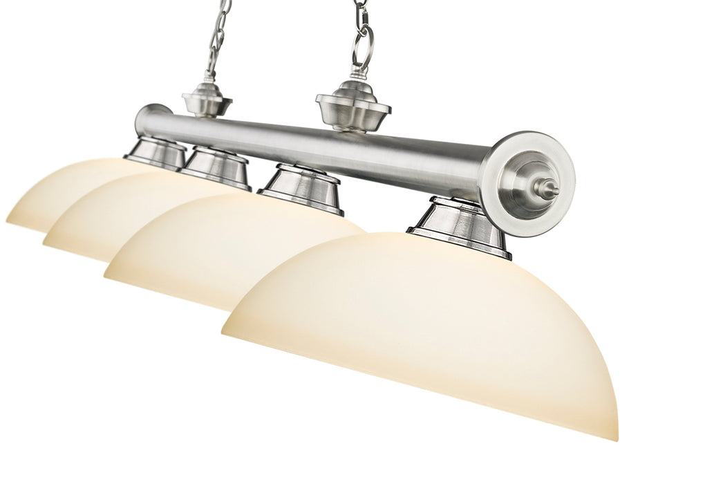 Billiard Z-Lite 2306-4BN-DMO14 Brushed Nickel Cordon 4 Light Billiard Z-Lite