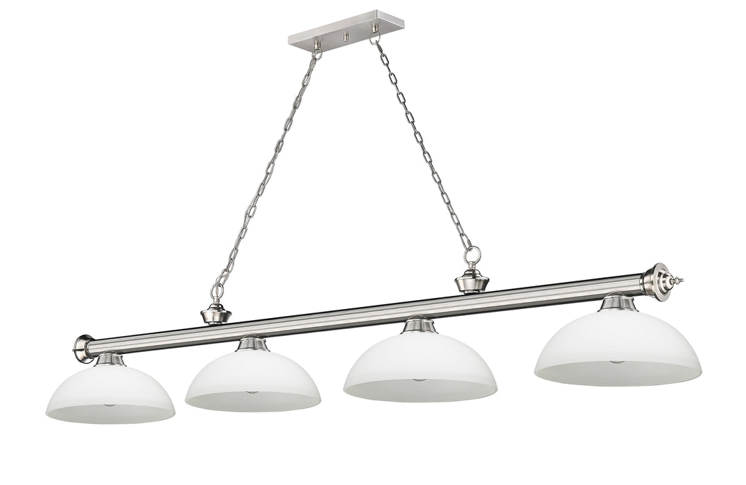 Billiard Z-Lite 2306-4BN-DMO14 Brushed Nickel Cordon 4 Light Billiard Z-Lite
