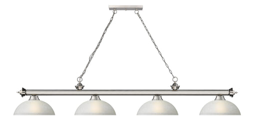 Billiard Z-Lite 2306-4BN-DWL14 Brushed Nickel Cordon 4 Light Billiard Z-Lite